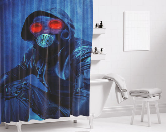 The Awakener Blue Bathroom Shower Curtain Fabric Waterproof | 66 X 72 Inch
