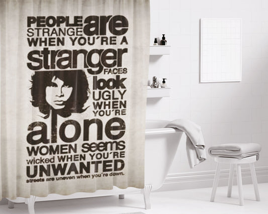The Doors Poster Bathroom Shower Curtain Fabric Waterproof | 66 X 72 Inch
