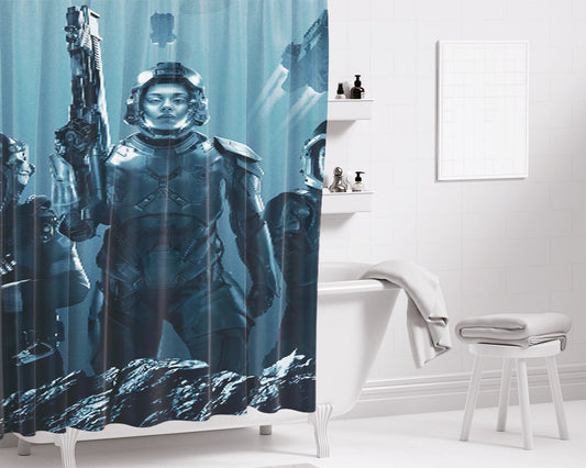 The Expanse Tv Shows Bathroom Shower Curtain Fabric Waterproof | 66 X 72 Inch