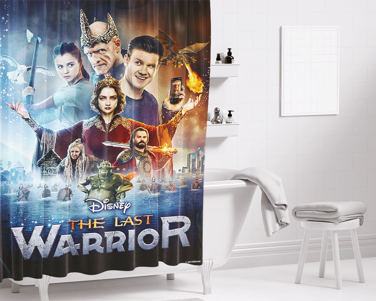 The Last Warrior 2 Bathroom Shower Curtain Fabric Waterproof | 66 X 72 Inch