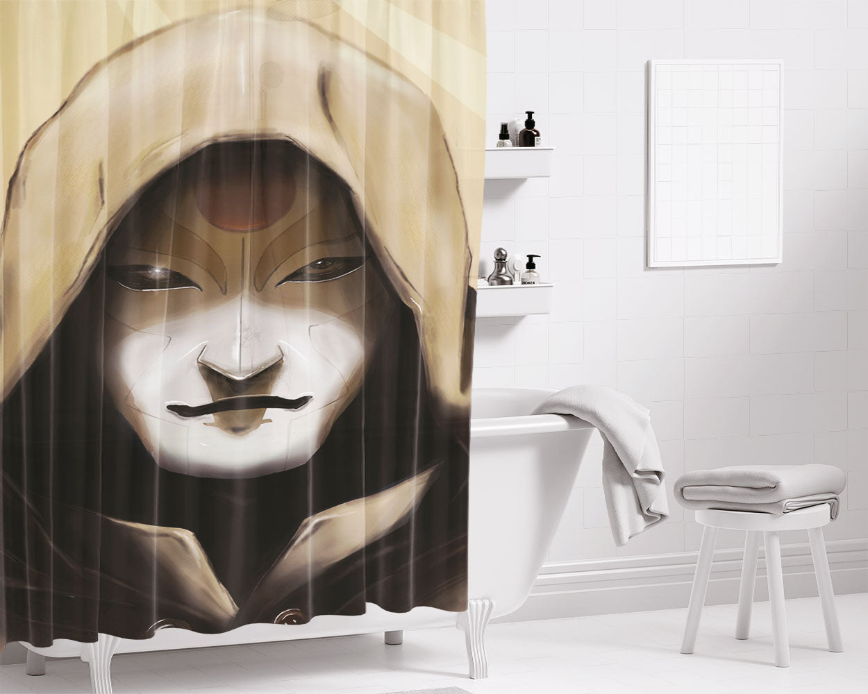 The Legend Of Korra Bathroom Shower Curtain Fabric Waterproof | 66 X 72 Inch
