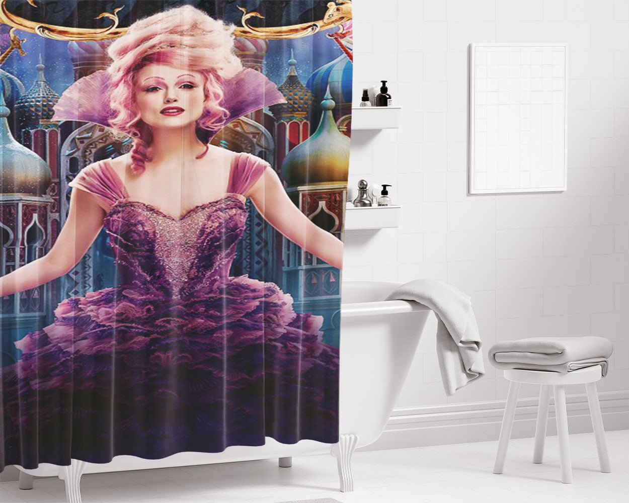 The Nutcracker And The Four Realms 2 Bathroom Shower Curtain Fabric Waterproof | 66 X 72 Inch