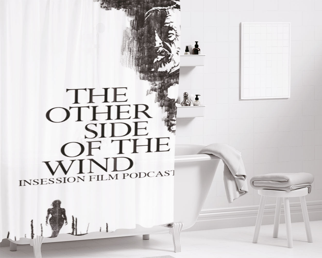 The Other Side Of Letter The Wind Bathroom Shower Curtain Fabric Waterproof | 66 X 72 Inch
