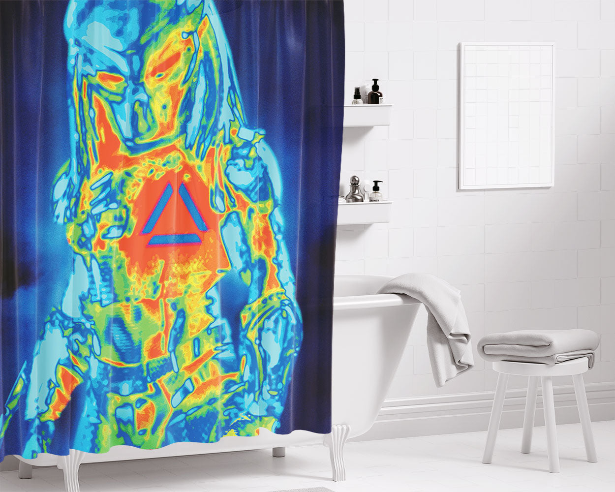 The Predator Movie Bathroom Shower Curtain Fabric Waterproof | 66 X 72 Inch