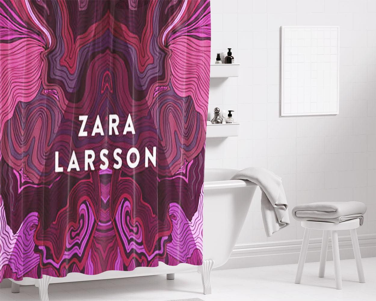 Zara Larsson Bathroom Shower Curtain Fabric Waterproof | 66 X 72 Inch