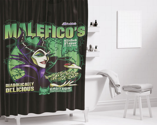 Maleficos Cereal Box Cover Bathroom Shower Curtain Fabric Waterproof | 66 X 72 Inch