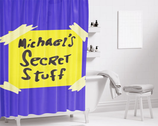 Michael’S Secret Stuff Bathroom Shower Curtain Fabric Waterproof | 66 X 72 Inch
