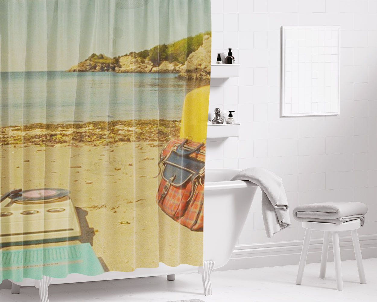 Moonrise Kingdom Bathroom Shower Curtain Fabric Waterproof | 66 X 72 Inch