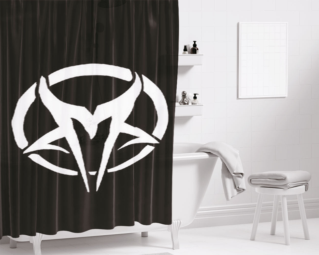 Mudvayne Logo Bathroom Shower Curtain Fabric Waterproof | 66 X 72 Inch