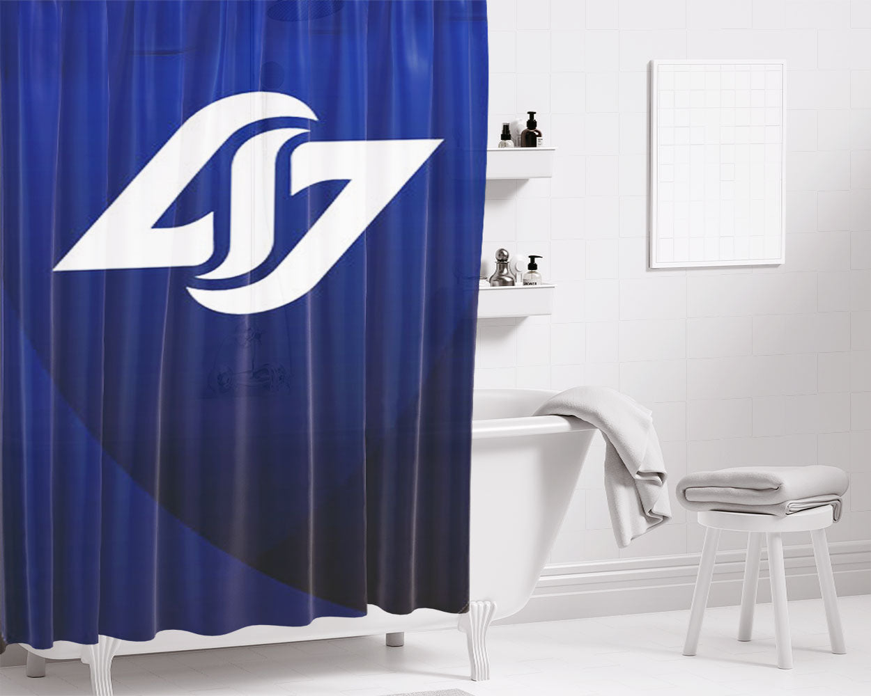 Na Lcs Bathroom Shower Curtain Fabric Waterproof | 66 X 72 Inch