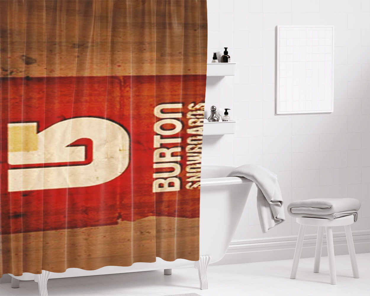 New-Orleans-Saints Bathroom Shower Curtain Fabric Waterproof | 66 X 72 Inch