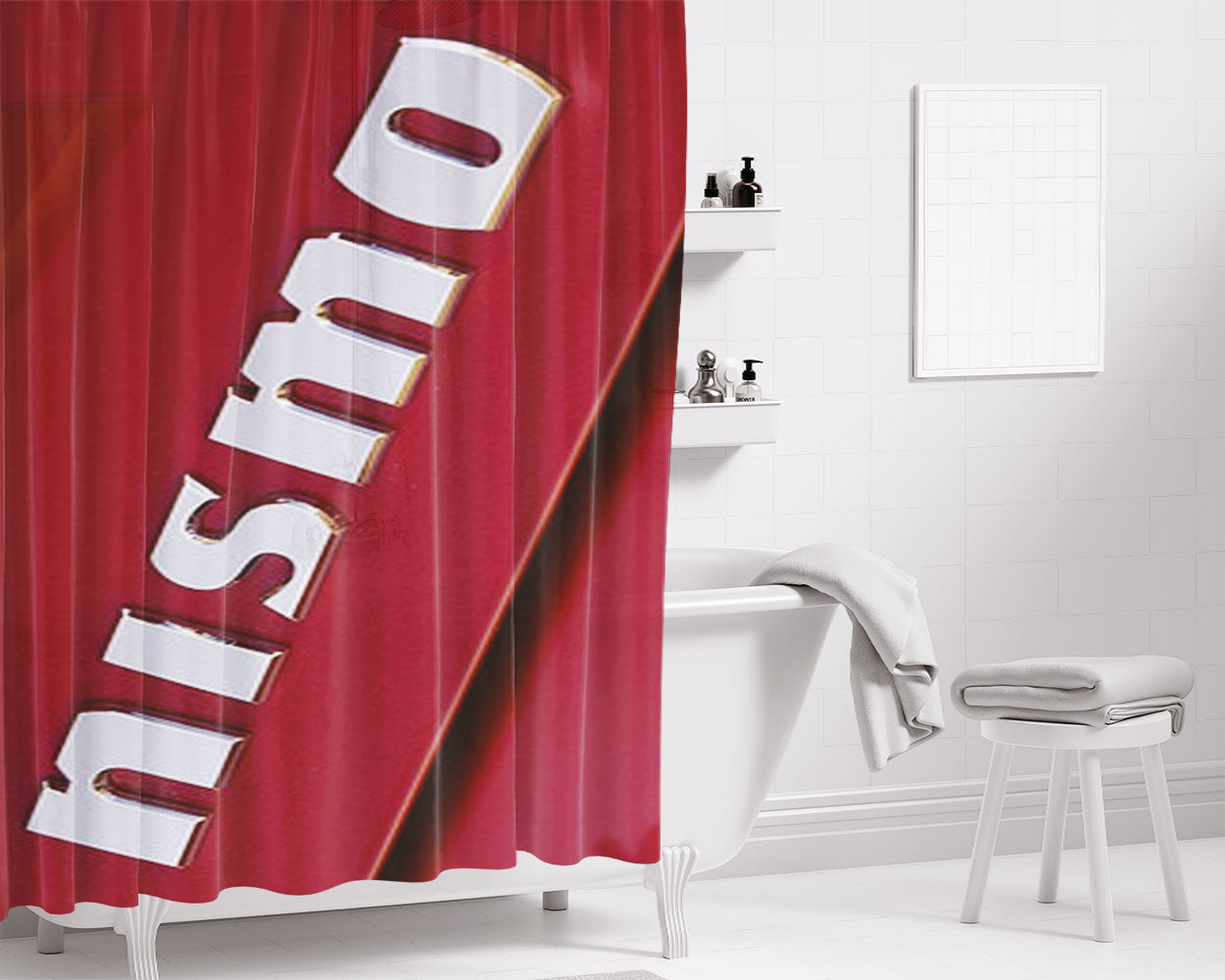 Nissan Nismo Bathroom Shower Curtain Fabric Waterproof | 66 X 72 Inch