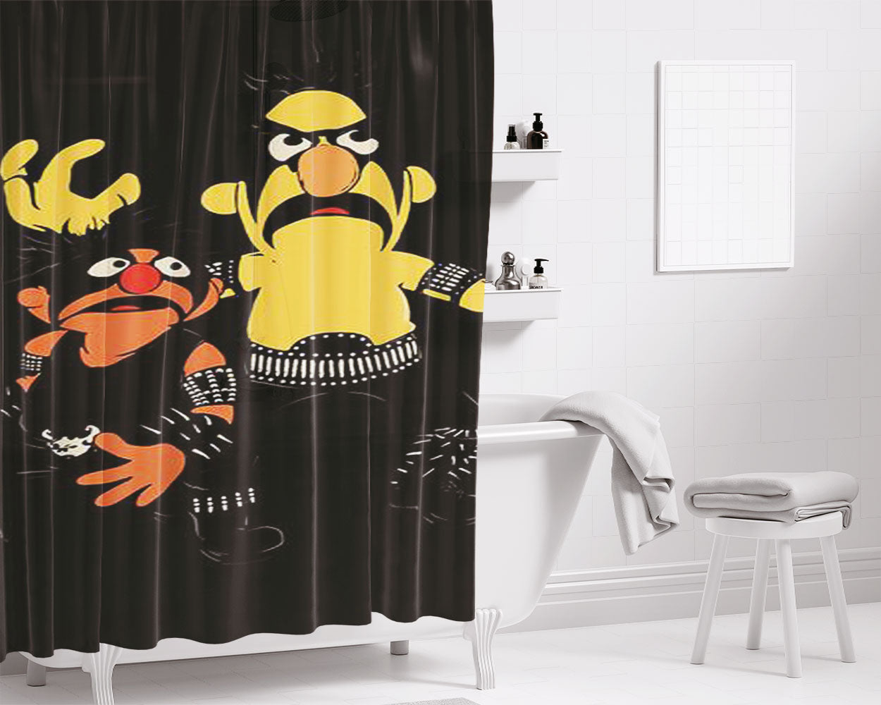 Norwegian Street Bathroom Shower Curtain Fabric Waterproof | 66 X 72 Inch