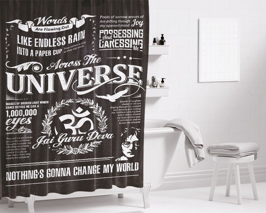 Nothing Gonna Change My World Bathroom Shower Curtain Fabric Waterproof | 66 X 72 Inch