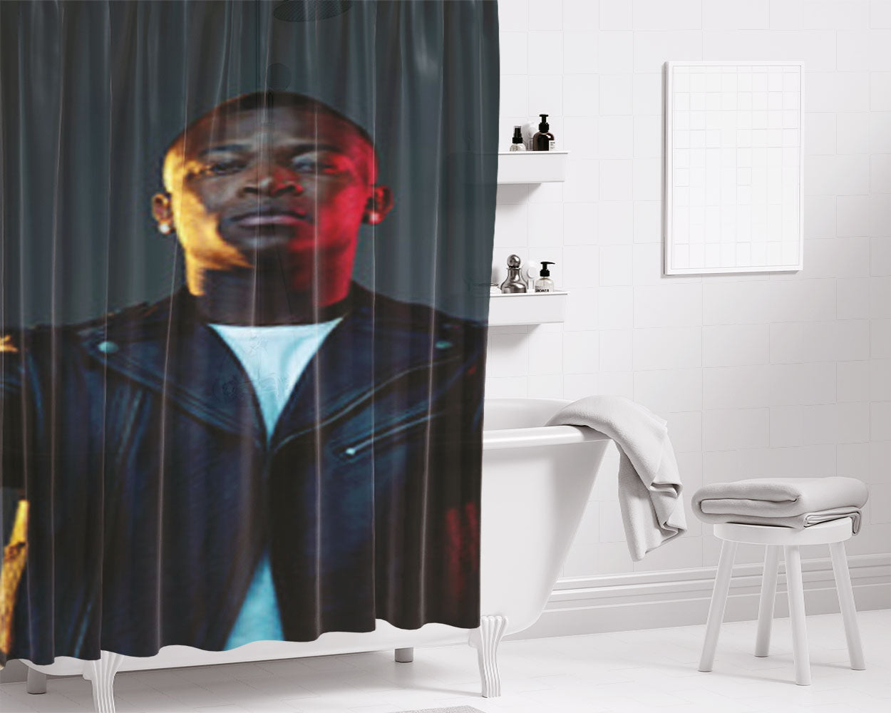 O2L Bathroom Shower Curtain Fabric Waterproof | 66 X 72 Inch