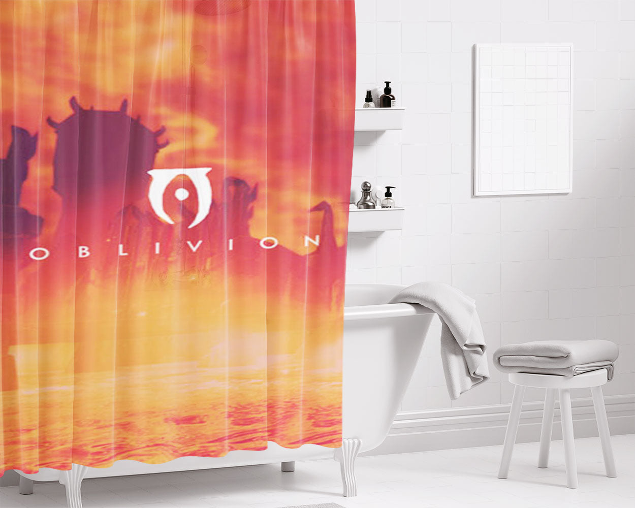 Oblivion Bathroom Shower Curtain Fabric Waterproof | 66 X 72 Inch