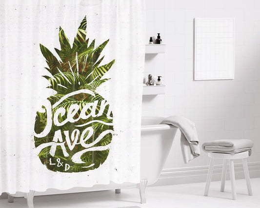 Ocean L & D Bathroom Shower Curtain Fabric Waterproof | 66 X 72 Inch