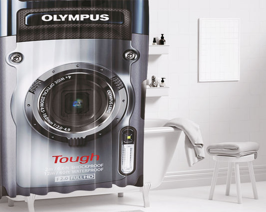 Olympus Tg 1Ihs 12 Mp Waterproof Bathroom Shower Curtain Fabric Waterproof | 66 X 72 Inch