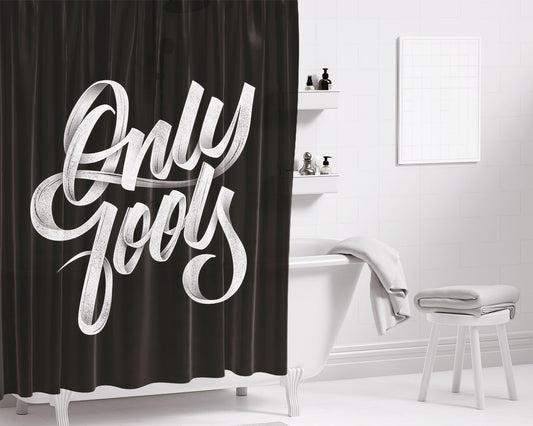 Only Look Bathroom Shower Curtain Fabric Waterproof | 66 X 72 Inch