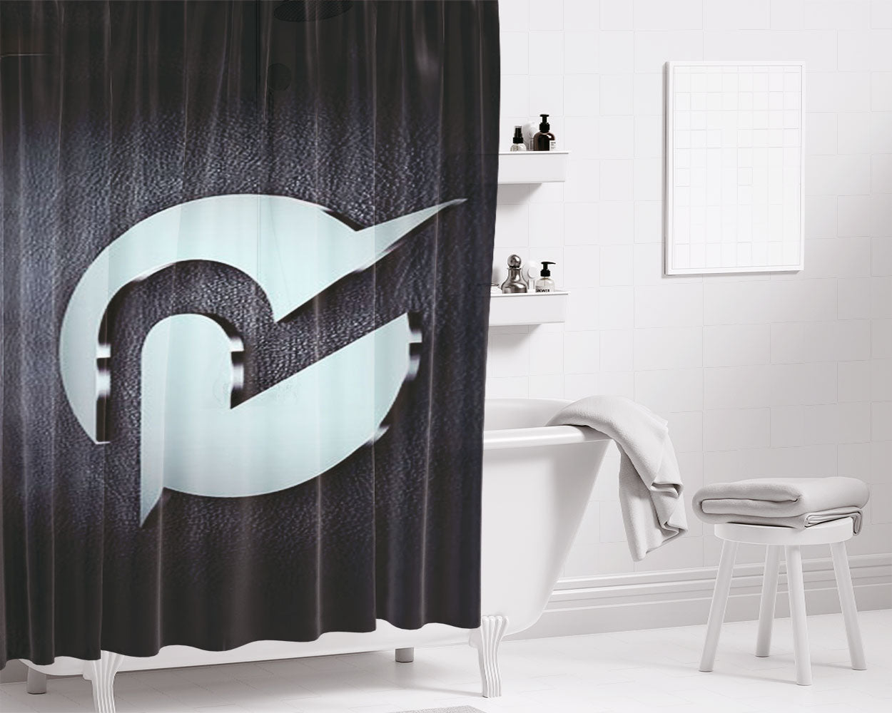 Origen Art Bathroom Shower Curtain Fabric Waterproof | 66 X 72 Inch