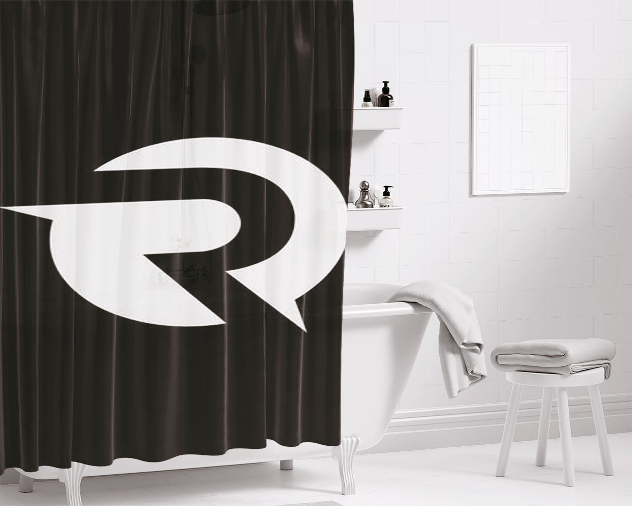 Origen Bathroom Shower Curtain Fabric Waterproof | 66 X 72 Inch
