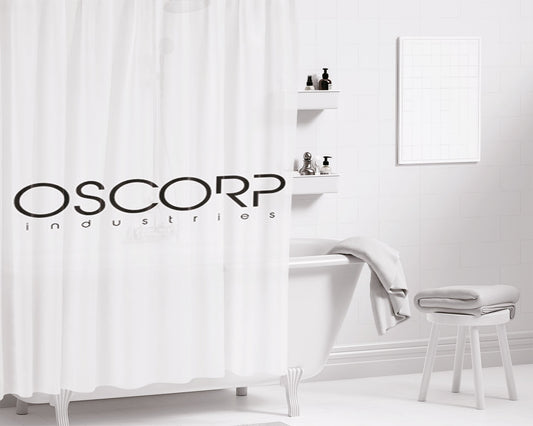 Oscorp Industries Text Bathroom Shower Curtain Fabric Waterproof | 66 X 72 Inch