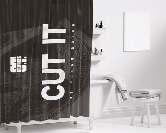 Ot Genasis Cut It Bathroom Shower Curtain Fabric Waterproof | 66 X 72 Inch