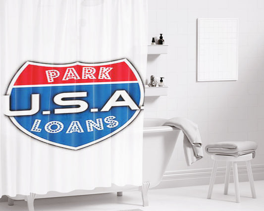 Park Usa Loans Bathroom Shower Curtain Fabric Waterproof | 66 X 72 Inch