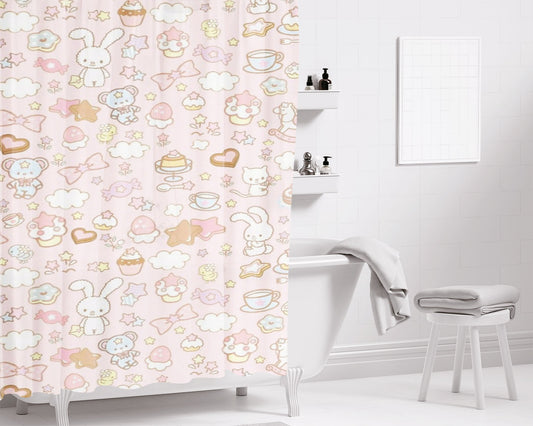 Pat Bathroom Shower Curtain Fabric Waterproof | 66 X 72 Inch