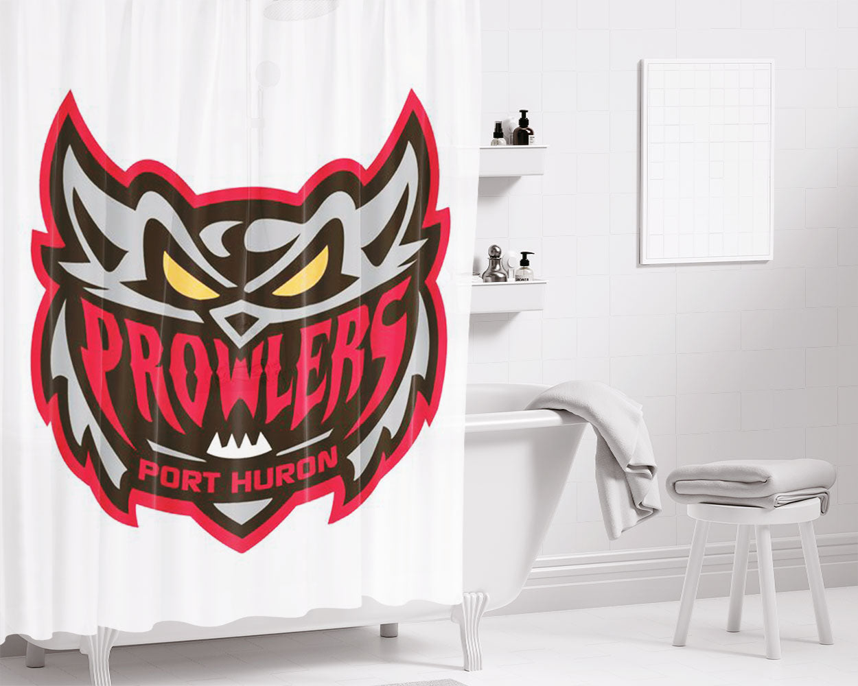 Prowers Port Huron Bathroom Shower Curtain Fabric Waterproof | 66 X 72 Inch