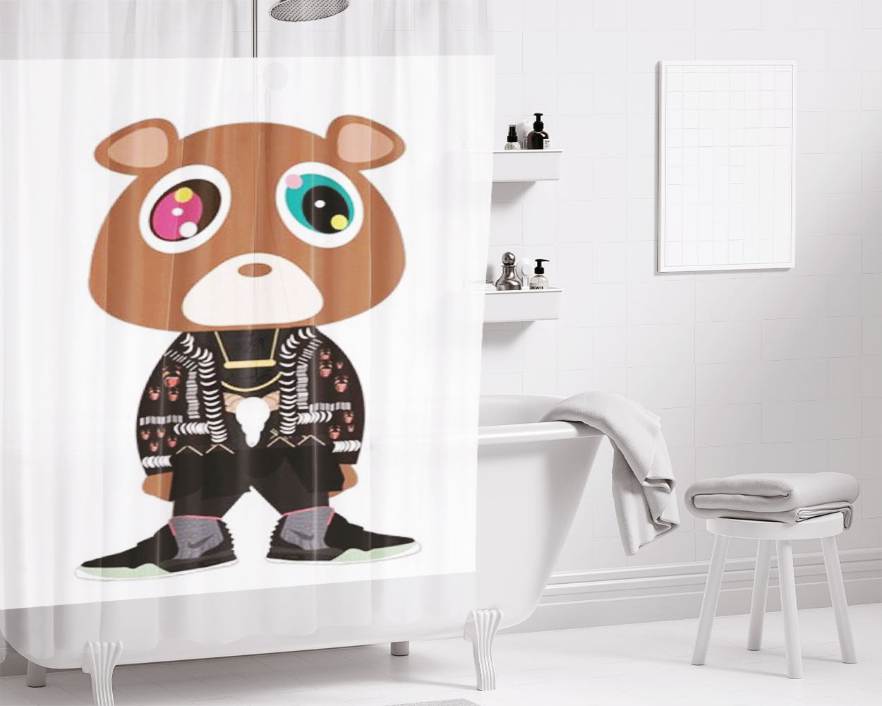 Rakuma Bathroom Shower Curtain Fabric Waterproof | 66 X 72 Inch