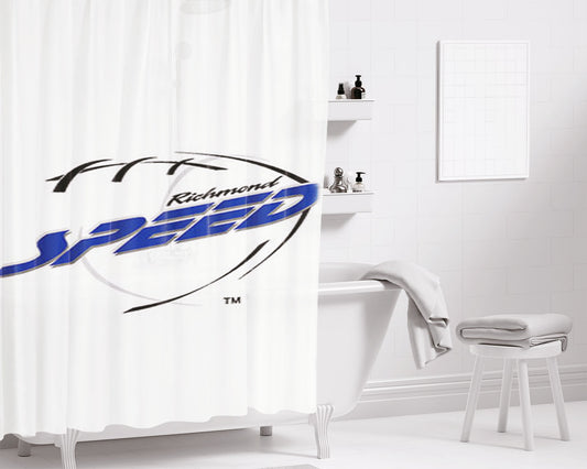 Richmond Speed Bathroom Shower Curtain Fabric Waterproof | 66 X 72 Inch
