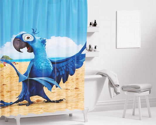 Rio 2 Movie- Bathroom Shower Curtain Fabric Waterproof | 66 X 72 Inch
