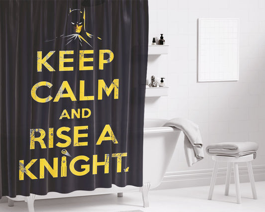 Rise A Knight Bathroom Shower Curtain Fabric Waterproof | 66 X 72 Inch