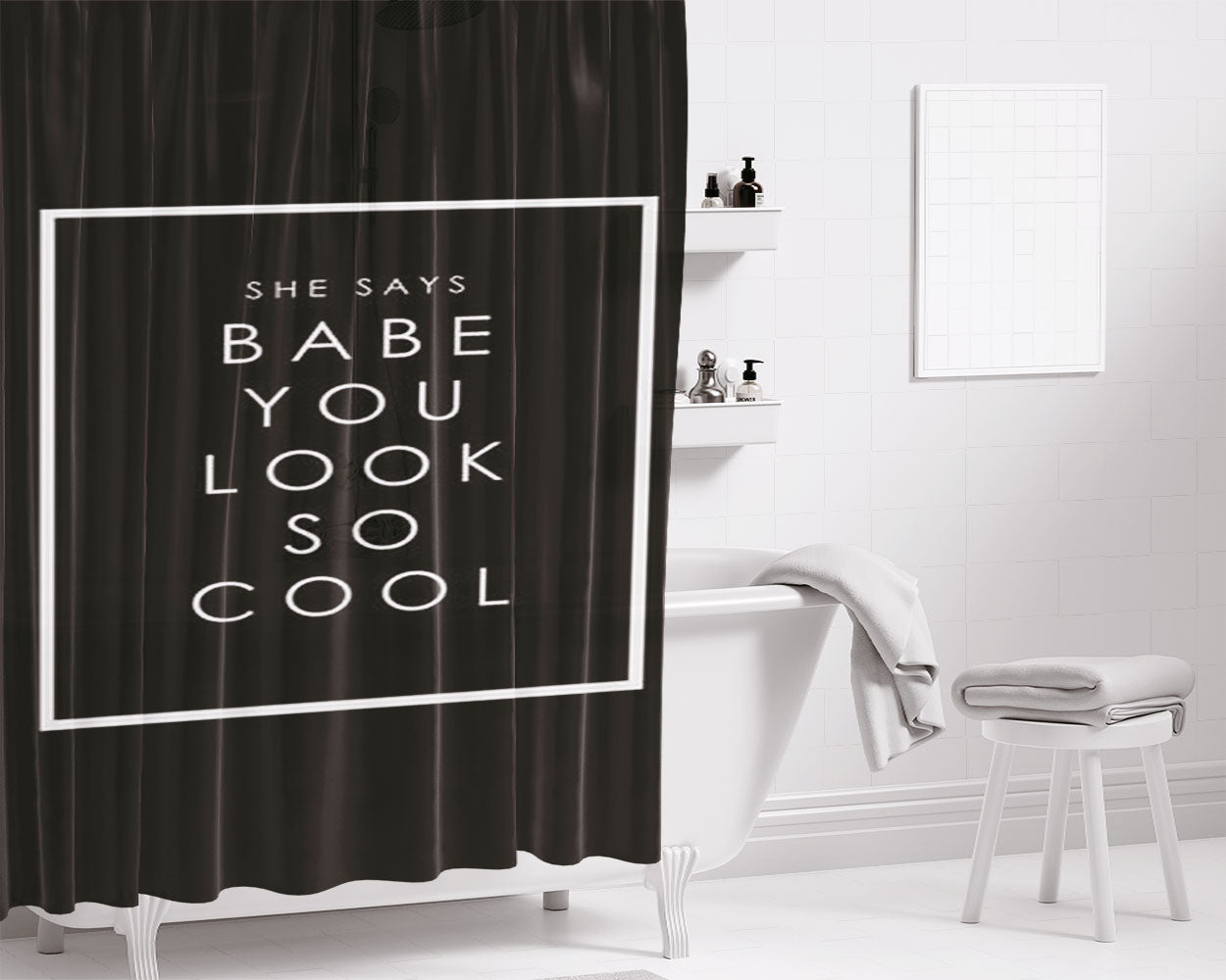 Robbers Bathroom Shower Curtain Fabric Waterproof | 66 X 72 Inch