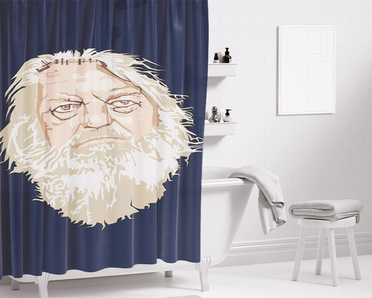 Robert Wyatt Bathroom Shower Curtain Fabric Waterproof | 66 X 72 Inch