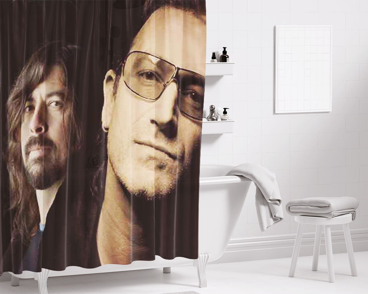 U Bathroom Shower Curtain Fabric Waterproof | 66 X 72 Inch