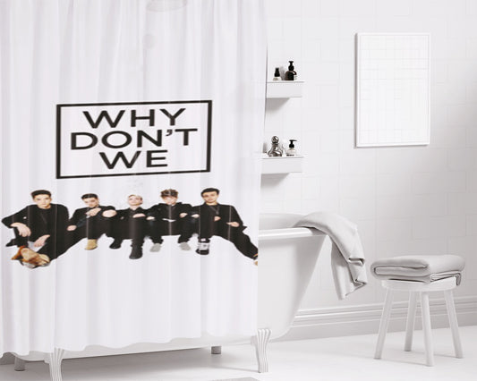 Why Don’T We Bathroom Shower Curtain Fabric Waterproof | 66 X 72 Inch