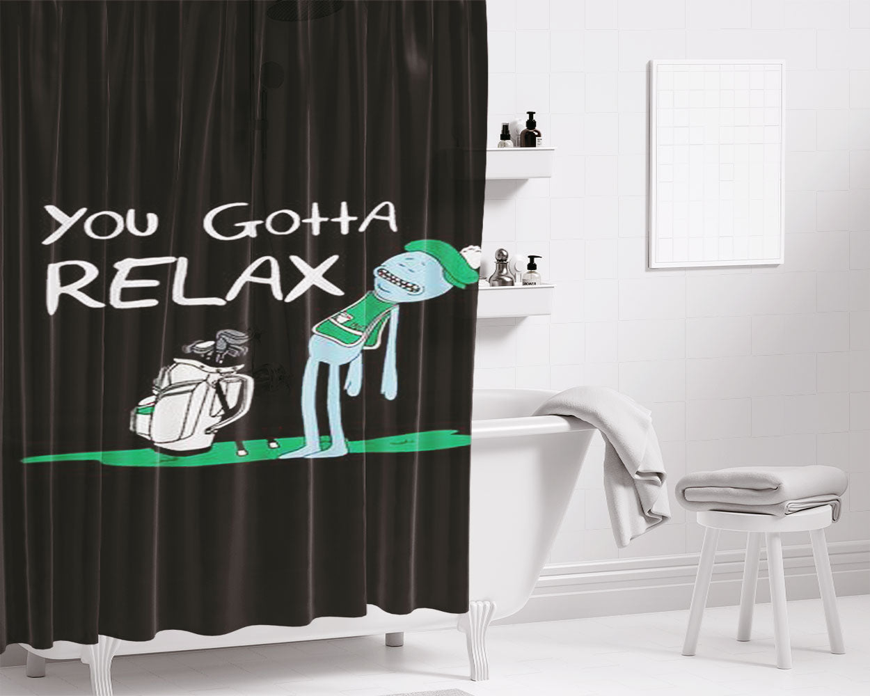 You Cant Take The Sky From Me Brown Bathroom Shower Curtain Fabric Waterproof | 66 X 72 Inch