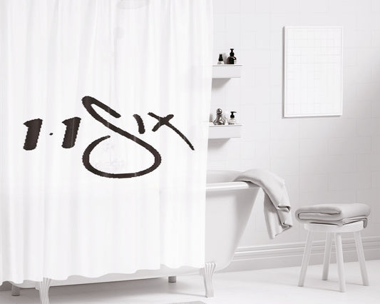 1D Zayn Malik Signature Bathroom Shower Curtain Fabric Waterproof | 66 X 72 Inch