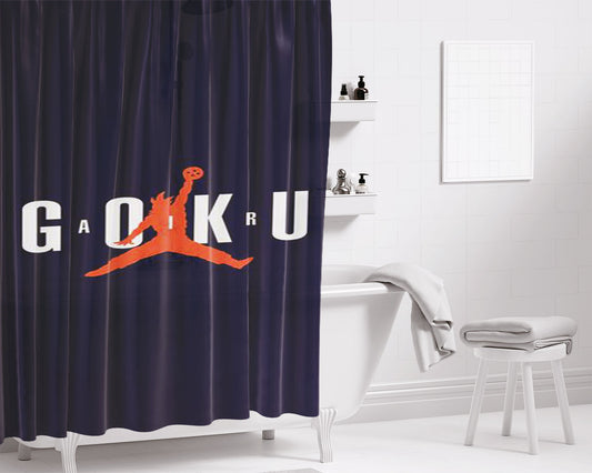 Air Goku 2 Bathroom Shower Curtain Fabric Waterproof | 66 X 72 Inch