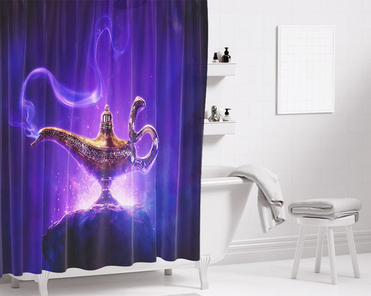 Aladdin 2019 Bathroom Shower Curtain Fabric Waterproof | 66 X 72 Inch