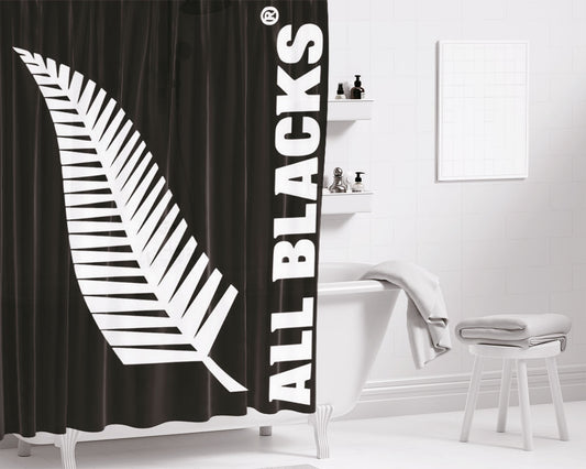 All Blacks Bathroom Shower Curtain Fabric Waterproof | 66 X 72 Inch
