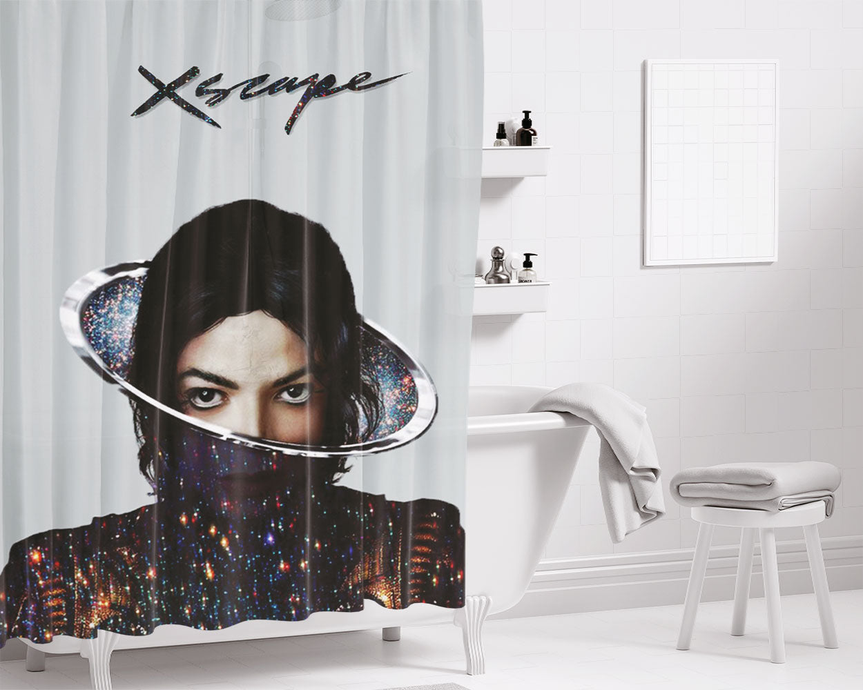 Cover Xscape Bathroom Shower Curtain Fabric Waterproof | 66 X 72 Inch