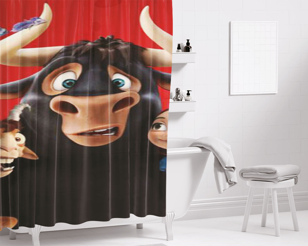 Ferdinand 21 Bathroom Shower Curtain Fabric Waterproof | 66 X 72 Inch