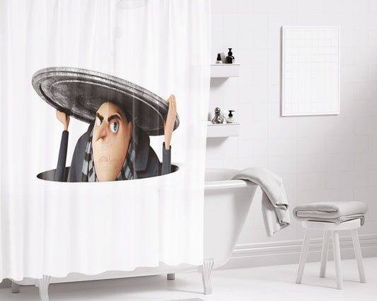 Gru Despicable Me 3 Bathroom Shower Curtain Fabric Waterproof | 66 X 72 Inch