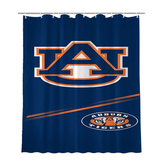 Auburn Tigers Logo 2 Bathroom Shower Curtain Fabric Waterproof