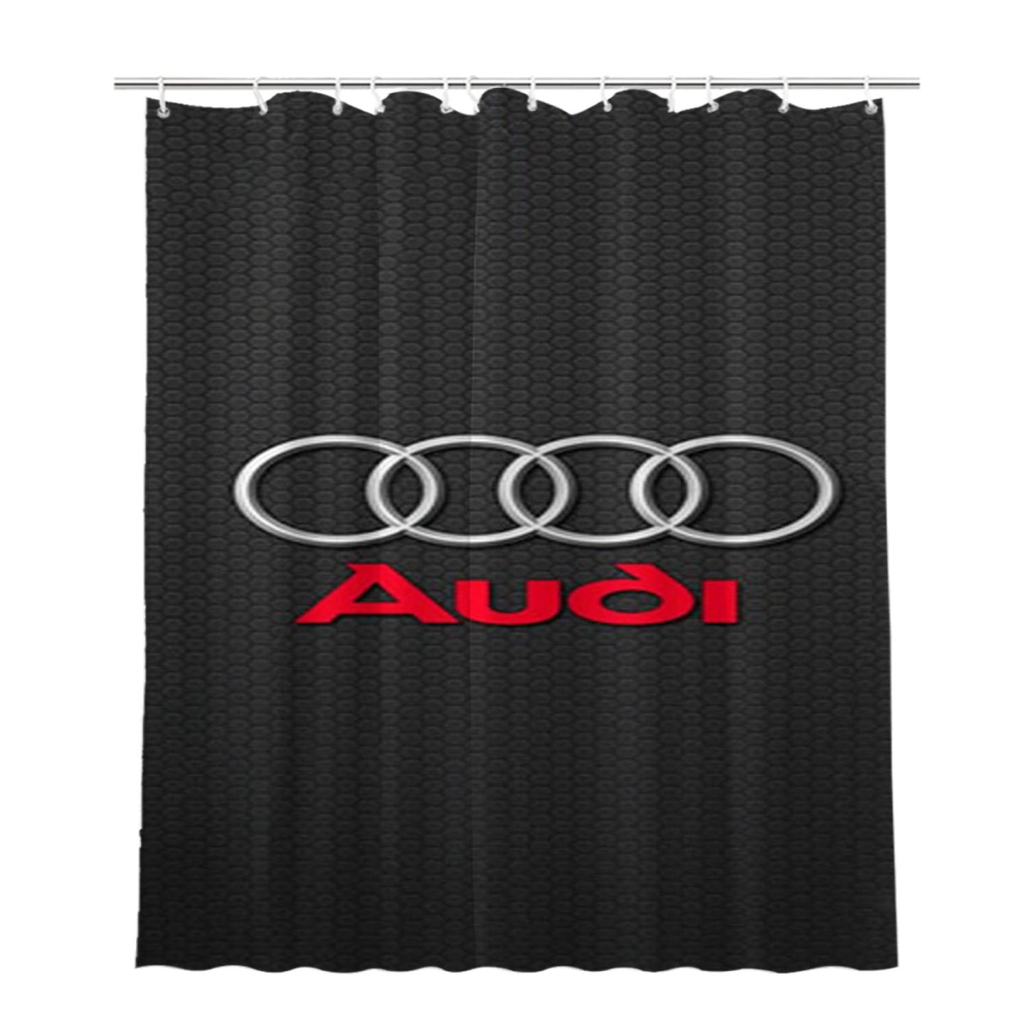Audi Logo 1 Bathroom Shower Curtain Fabric Waterproof | 66 X 72 Inch