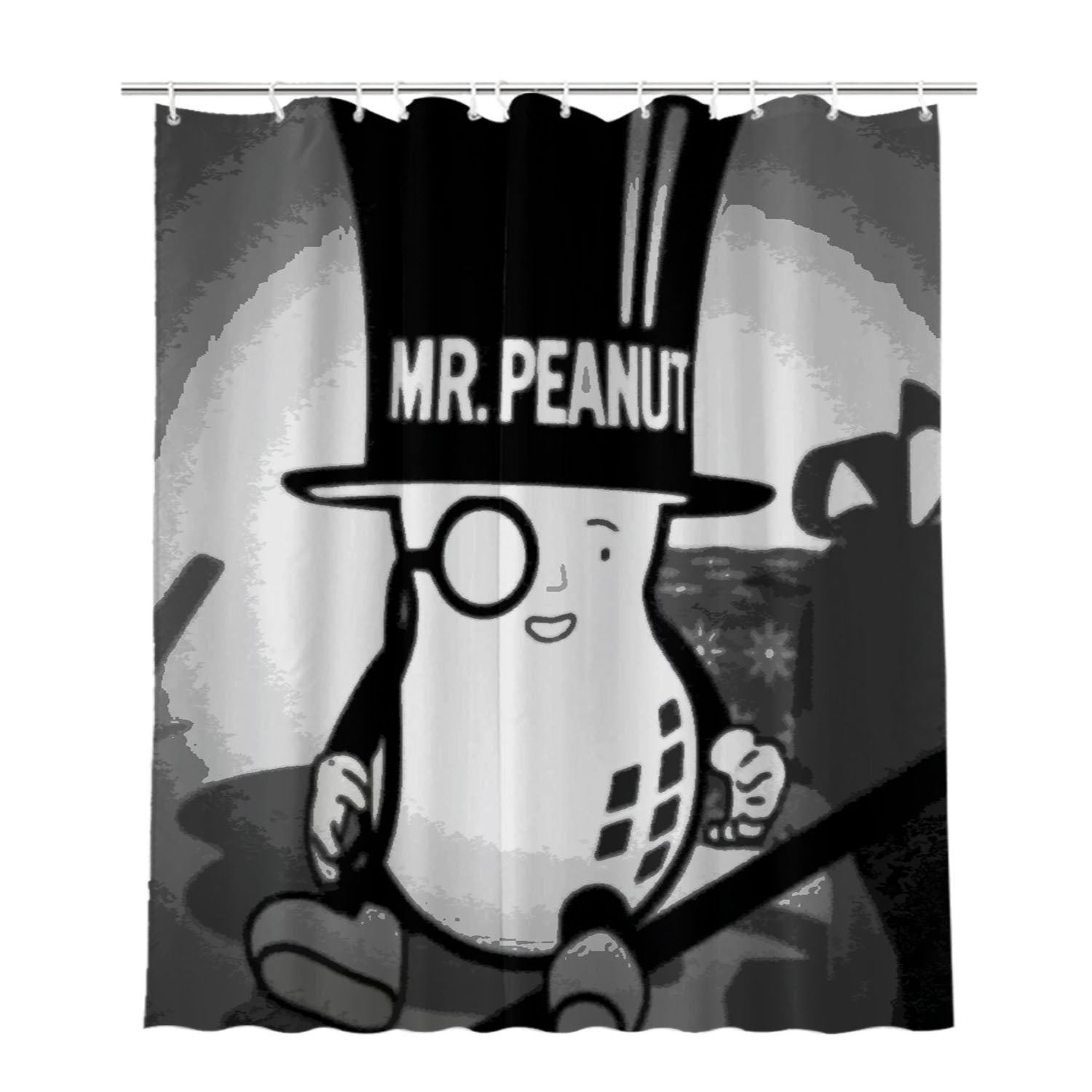 Baby Mr Peanuts Retro Old Vintage Cartoon Bathroom Shower Curtain Fabric Waterproof | 66 X 72 Inch