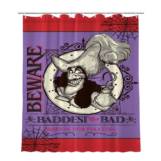 Personalized Captain Hook Baddest Of The Bad Shower Curtain Farmhouse Bathroom Decor
